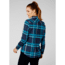 Helly Hansen Classic Check Ls Shirt - Womens, North Sea Blue Plaid, Large, 62930603-L