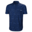 Helly Hansen Oya Short Sleeve Shirt - Mens, Catalina Blue Print, Small, 62854-541-S