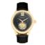 Heritor Automatic Hayward Semi-Skeleton Watch - Mens, Black/Black/Gold, One Size, HERHR9404