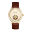 Heritor Automatic Hayward Semi-Skeleton Watch - Mens, Gold/Brown, One Size, HERHR9405