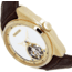 Heritor Automatic Roman Semi-Skeleton Leather-Band Watch, Gold/Brown, One Size, HERHS2203