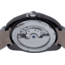 Heritor Automatic Roman Semi-Skeleton Leather-Band Watch, Gunmetal/Gray, One Size, HERHS2206