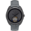 Heritor Automatic Roman Semi-Skeleton Leather-Band Watch, Gunmetal/Gray, One Size, HERHS2206