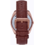Heritor Automatic Roman Semi-Skeleton Leather-Band Watch, Rose Gold/Light Brown, One Size, HERHS2204