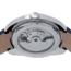 Heritor Automatic Roman Semi-Skeleton Leather-Band Watch, Silver/Navy, One Size, HERHS2202