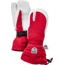 Hestra Heli Ski 3 Finger Glove - Womens, Red/Offwhite, 5, 30612-560020-05