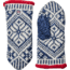 Hestra Nordic Wool Mittens - Women's, Medium blue/Offwhite, 10, 63921-260020-10