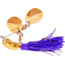 Hildebrandt Nugget Spinnerbait, 2/0 Hook, Purple With Gold Blade, 1 1/2in, 1/4oz, 102G-PUR