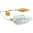 Hildebrandt Okeechobee Special Spinnerbait, 4/0 Hook, White With Gold Blade, 3/8oz, PRO4G-WH