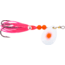 Hildebrandt Salmon Spinner w/Squid, SZ 3.5, Pearl Red Dot Blade, Red Yamashita Squid, SZ 1 Treble Hook, 1335-PLRD