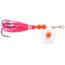 Hildebrandt Salmon Spinner w/squid, SZ 4, Pearl Red Dot, Red Yamashite squid, 1340-PLRD