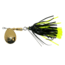 Hildebrandt Snagless Sally Spinner, 4 1/8in, 3/8 oz, 3/0 Hook Black &amp; Chartreuse Skirt with Gold Blade, 4SSG-CB