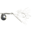Hildebrandt Snagless Sally Spinner, 4 1/8in, 3/8 oz, 3/0 Hook White Skirt with Nickel Blade, 4SSN-W