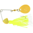 Hildebrandt Spin Dandy Microlite Spinnerbait, Size 2 Hook, Chartreuse &amp; White, Gold Head With Gold Blade, 1/8oz, ODANG-CHWH