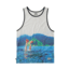 HippyTree Mens Tahiti Tank, White, Small, 2147-WHITE-S
