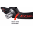 Coast HL3 66 Lumens LED Headlamp, Black/Red Headband - Clam Pack TT7454CP