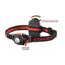 Coast HL6 LED 153 Lumens 3AAA Headlamp, Black/Red - Box Pack 19268