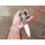 Hoffner Knives 2.8in Snap Folding Knife, 6.8in, Smooth Edge, Dark Ops Handle, Silver Finish, FK-S2SBS-CDO