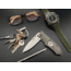 Hoffner Knives 2.8in Snap Folding Knife, 6.8in, Smooth Edge, Dark Ops Handle, Silver Finish, FK-S2SBS-CDO