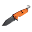 Hogue HK Karma 3.75in First Response Tool Folder Tanto Blade, Partially Serrated Flipper, Black Finish, G10 Scales, Orange 54204