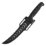 Hogue Bone Flex 7.125in Fixed Blade Knife, Stainless Steel Blade, Nylon Handle, Tumbled, Black, 35750