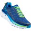 Hoka Clifton 4 Road Running Shoe - Men's-True Blue/Jasmine Green-Medium-8.5