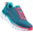 Hoka Clifton 4 Road Running Shoe - Women's-Blue Coral/Ceramic-Medium-5