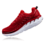 Hoka Mens Clifton 4 Road Running Shoe, Haute Red/High Risk Red, 7 US, 1016723-HRHRR-7
