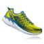 Hoka Mens Clifton 4 Road Running Shoe, Sulphur Spring/Midnight, 7 US, 1016723-SSMD-7
