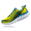 Hoka Mens Clifton 4 Road Running Shoe, Sulphur Spring/Midnight, 7 US, 1016723-SSMD-7
