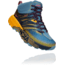 Hoka Speedgoat 2 Mid GTX Hiking Shoes - Womens, Provincial Blue / Saffron, 8, 1106533-PBSF-08