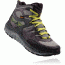 Hoka Tor Tech Mid WP Hiking Boot - Men's-Grey/Acid-Medium-12