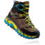 Hoka Tor Ultra Hi Waterproof Hiking Boot - Men's-Grey/Cyan-Medium-13