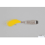 Hopkins Shorty Hammered Spoon with Feathered Single Hook, Stainless Steel, 1 1/2oz, 3 1/2in, 150FY