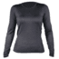 Hot Chillys Womens Micro Elite Chamois CREWNECK TOP, Black, S HC9908-Black-S
