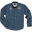 Howler Brothers Gaucho Snapshirt - Mens, Cobalt Microstripe / Dos Gallos, 2XL, 120719S-GAL-XXL