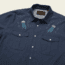Howler Brothers Gaucho Snapshirt - Mens, Deep Blue Microstripe/Jellyfish, L, 120720S-BBM-L