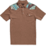 Howler Brothers Ranchero Polo - Mens, Brown Heather / Third Coast Print, Large, 125119S-BTC-L