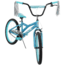 Huffy Glitzy Kids Bike - Girls, Blue, 20in, 23070