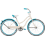 Huffy Good Vibrations Cruiser Bike - Women's, White/Blue, 26 in, 26632