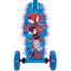 Huffy Spidey AHAF Electro-Light 3WHL Preschool Kids Scooter - Boys, Blue/Red, 28542