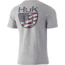 HUK Performance Fishing Americana Wave Tee - Men's, White, XL, H1000333-100-XL
