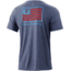 HUK Performance Fishing Bars Tee - Men's, Sargasso Sea Heather, S, H1000332-416-S