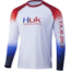 HUK Performance Fishing Flare Double Header Shirt - Men's, Americana, S, H1200405-695-S