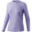 HUK Performance Fishing Icon X L/S Shirt - Womens, Lavender, M, H6120083-531-M