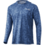 HUK Performance Fishing Icon X Running Lakes Hoodie - Men's, Titanium Blue, M, H1200393-428-M