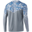 HUK Performance Fishing Icon X Tide Change Fade L/S Shirt - Mens, The Edge, S, H1200388-957-S
