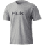 HUK Performance Fishing Logo Tee - Men's, Heather Grey, M, H1000359-033-M