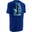 HUK Mens KScott Jumping Bass Tee, Royal Heather H1000074RYHXL
