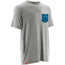 HUK Mens Kscott Short Sleeve Pocket Tee, True Grey Heather H1000059TGHXXXL